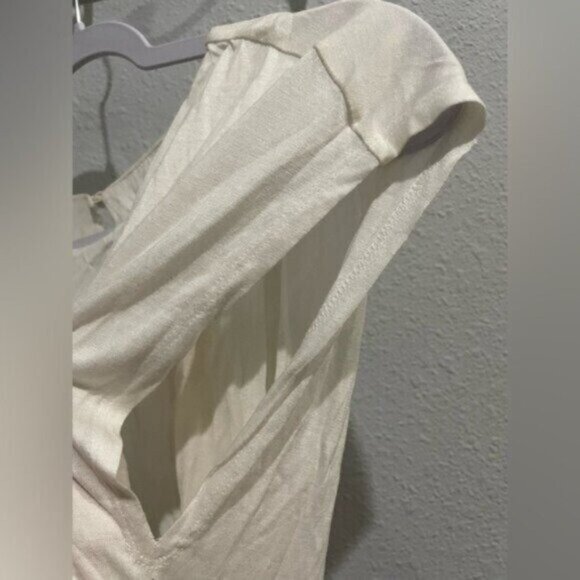 New Alice & Olivia Slit Feminine Maxi Dress Neutral Open Back Chic Party - Picture 3 of 13